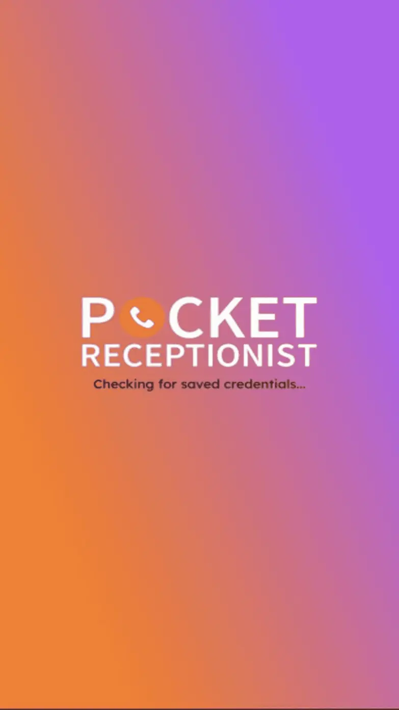 Pocket Receptionist iOS app splash screen